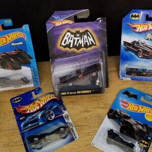 Hot Wheels Batmobile Lot, 1966 TV series, batman Movie, BVS, & The brave & bold 